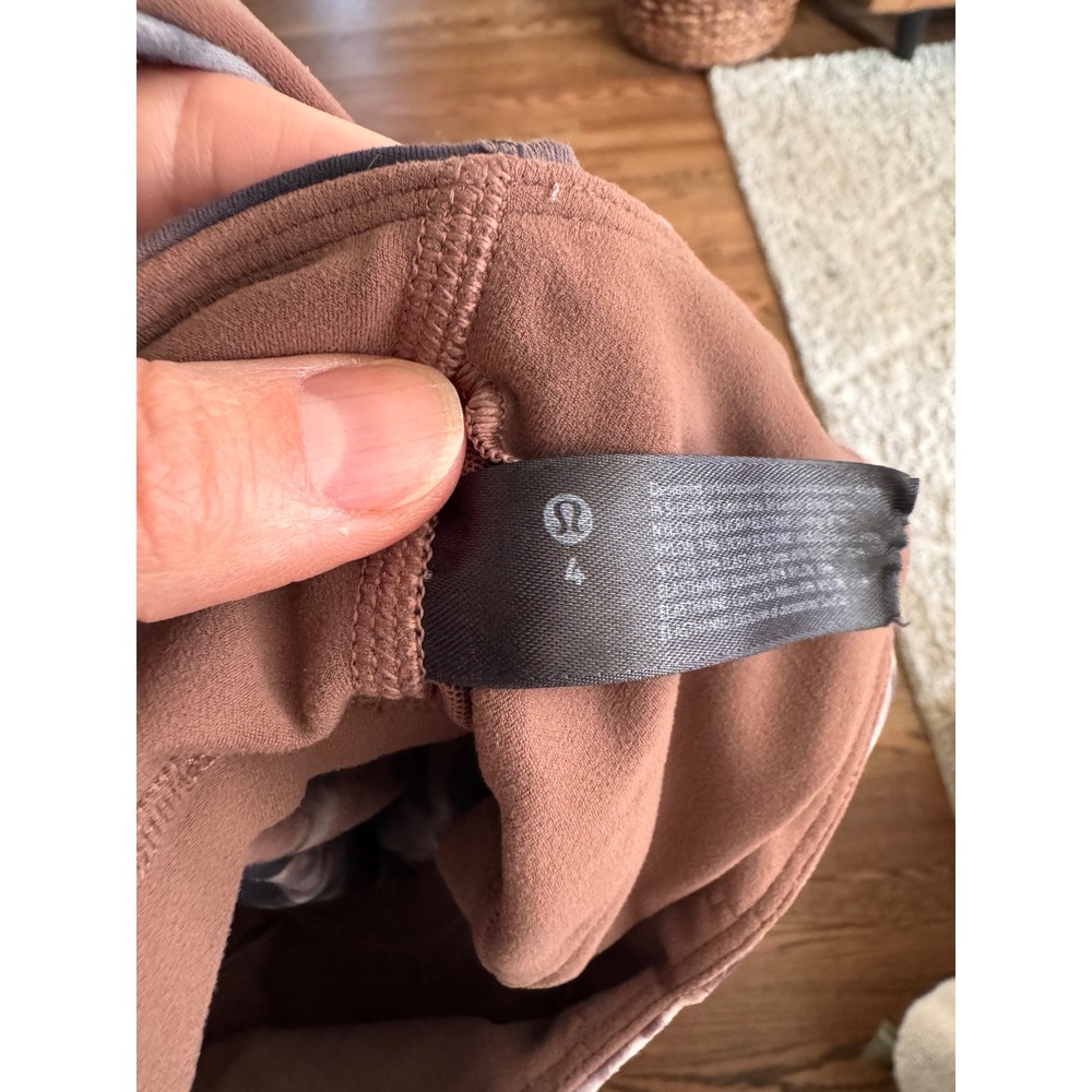 Lululemon Align Tank Top Diamond Dye Graphite Grey Pink Pastel Size 4 Yoga Crop - Picture 7 of 7